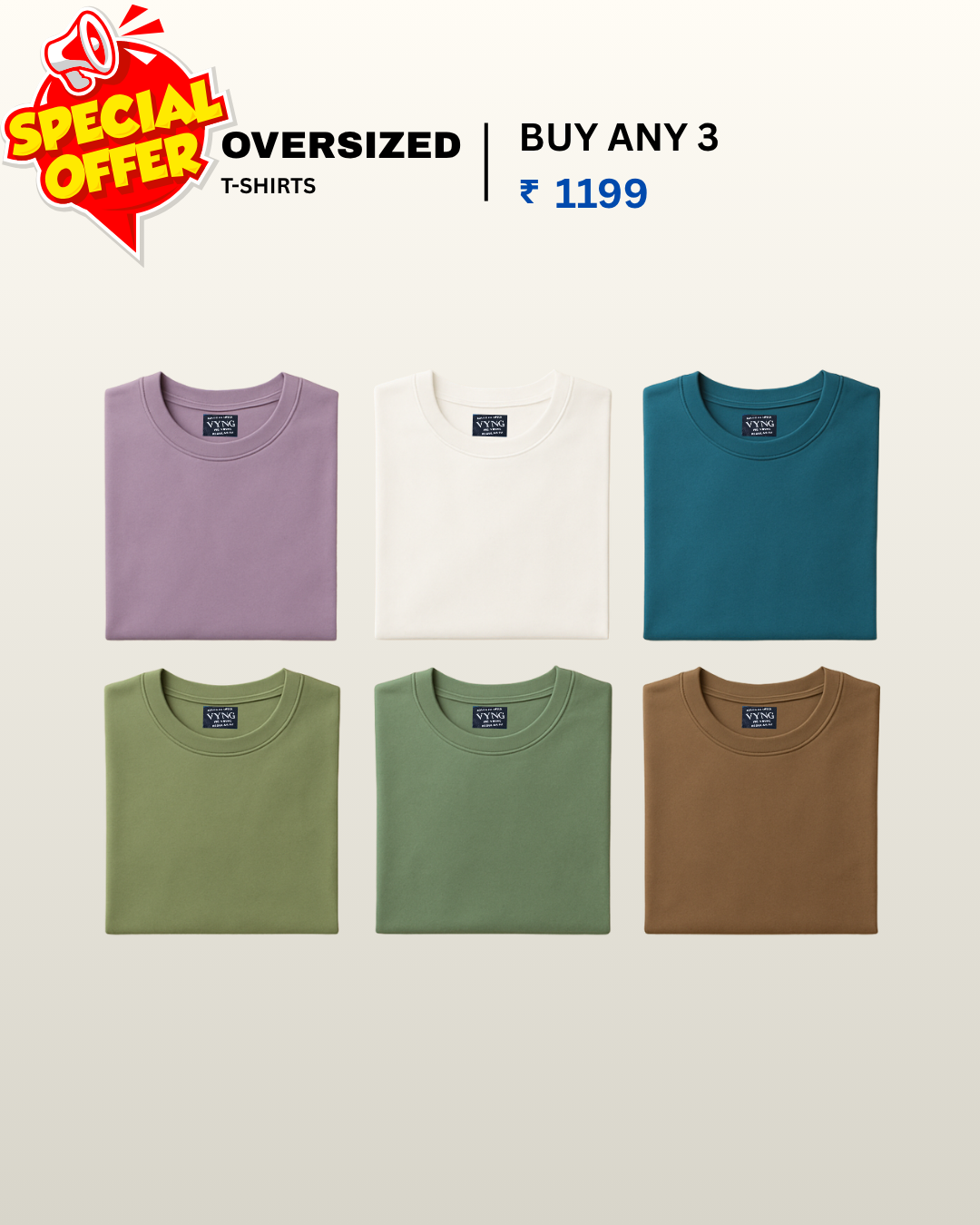 Oversized Combo Buy Any 3