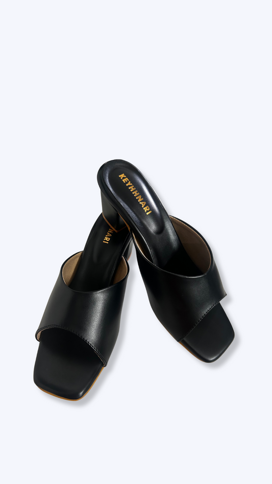Daily Wear Block Heel Sandals - Black
