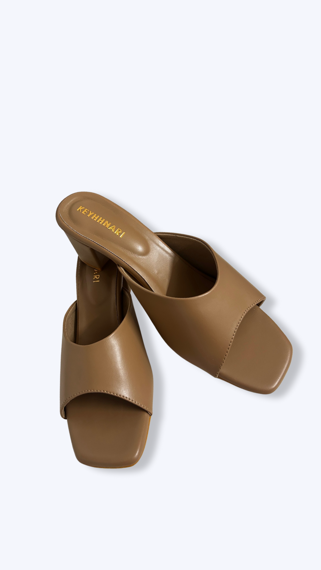 Daily Wear Block Heel Sandals - Light Brown