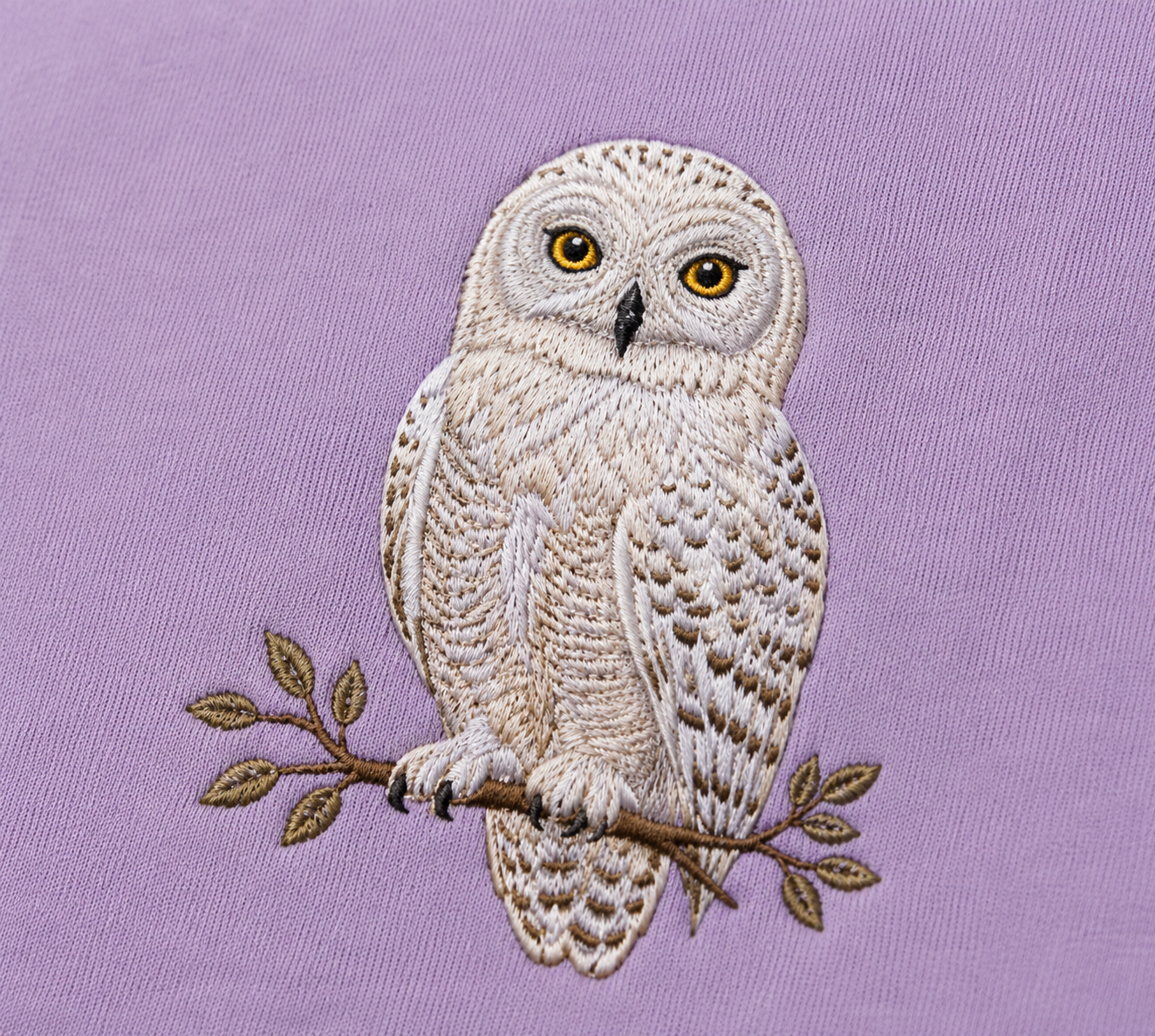 SNOW OWL - UNISEX LILAC TSHIRTS