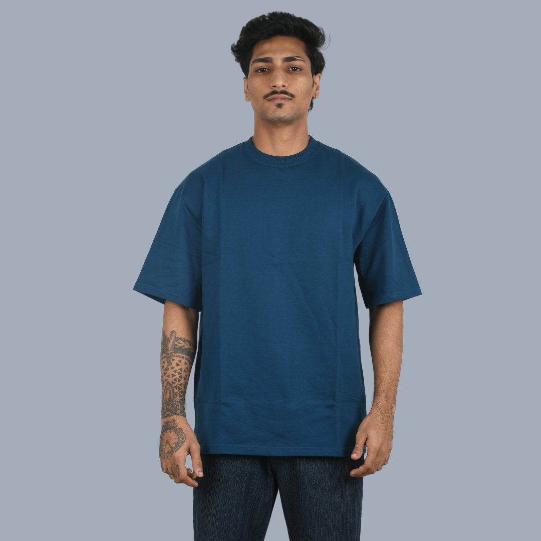 Oversized Solid Cotton Tee