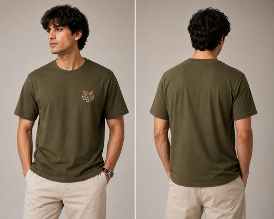 GREEN - BENGAL TIGER UNISEX TSHIRTS