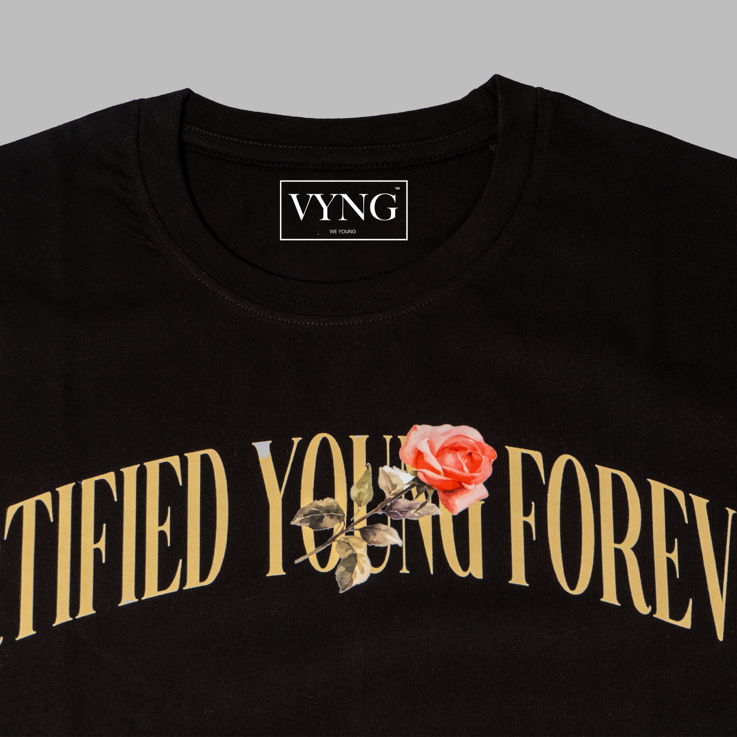 Certified Young Forever - Black Tee