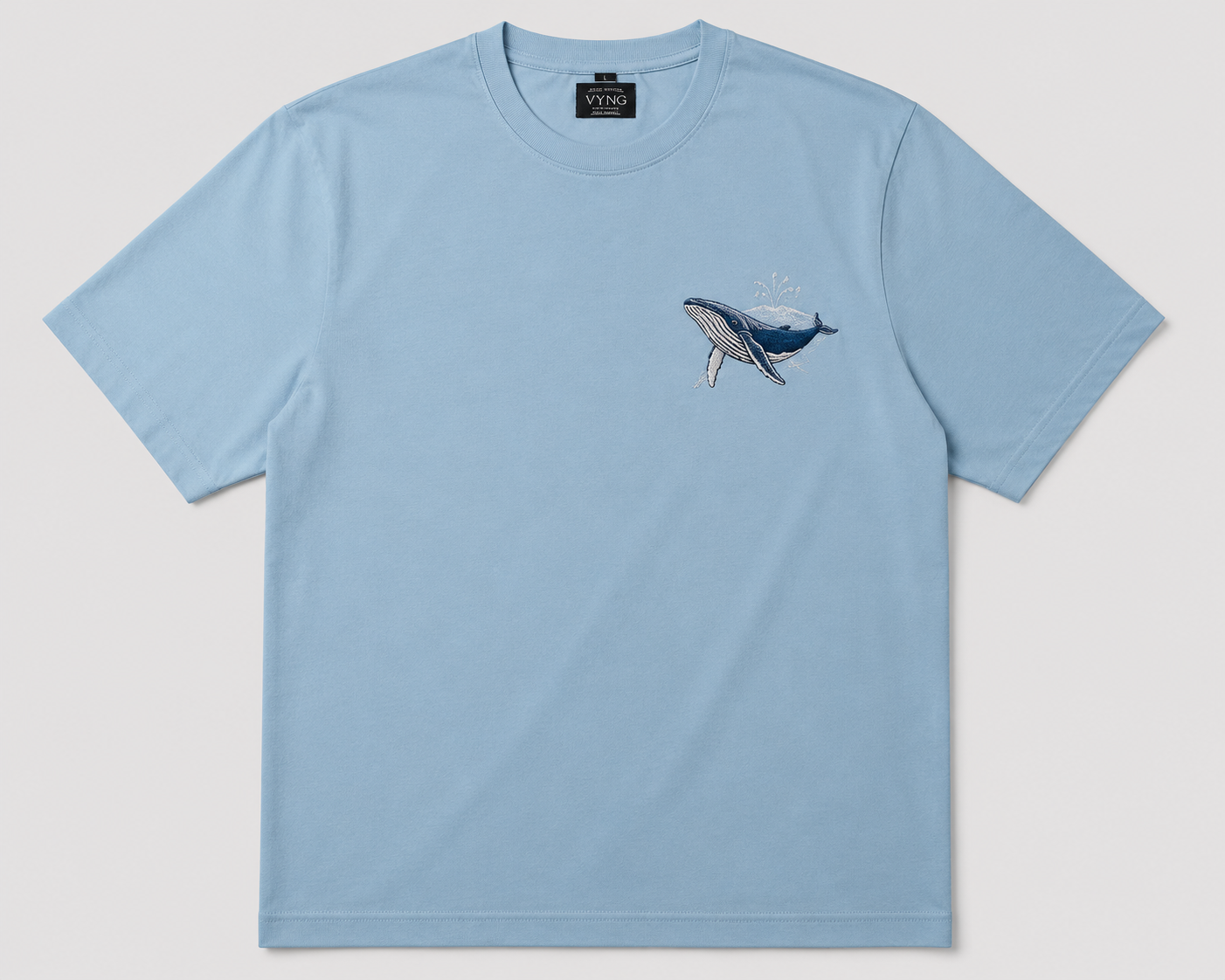WHALE - SKY BLUE UNISEX TSHIRTS